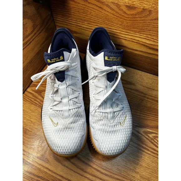 Nike Lebron XVI Low USA Men\'s Size 12 Navy White Gold Gum CI2668 101 EUC main image 6